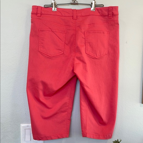 Vibrant Coral Bermuda Shorts - Picture 5 of 7
